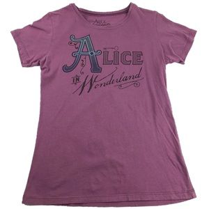 Hot Topic-T-Shirt-Alice In Wonderland Purple (343)